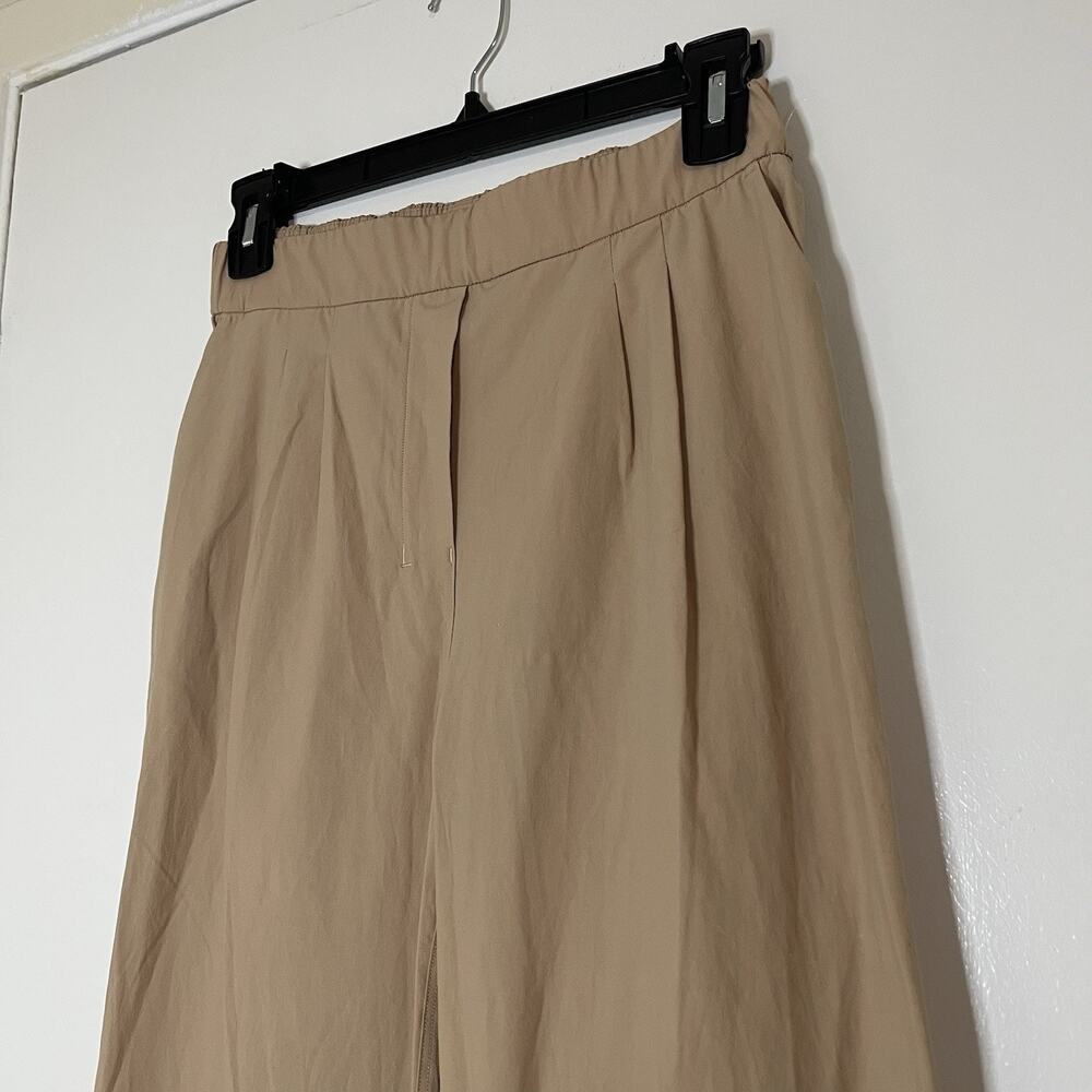 Lululemon jogger khaki tan trouser straight leg woven pants US 4 - Picture 2 of 6